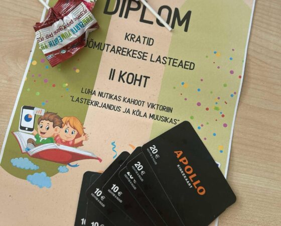 Luha Lasteaia nutikas Kahoot viktoriin “Eesti lastekirjandus ja kõla muusikas”  – Kratide rühm saavutas tubli II koha 🥈
